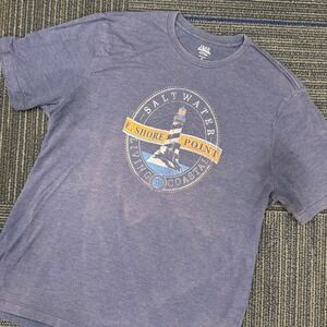 IZOD Saltwater Relaxed‎ Classics Coastal Living Lighthouse T-Shirt Men's XL